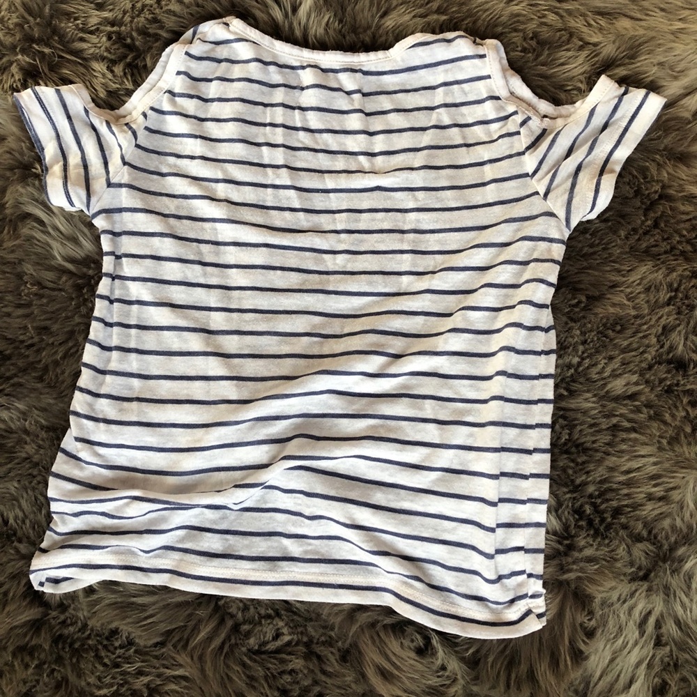 ONLY THE BEST VIBES striped T - Picture 6 of 8